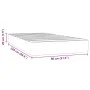 Taschenfederkernmatratze in dunkelgrauem Samtstoff 80x220x20cm von , Matratzen - Ref: Foro24-4016595, Preis: 122,97 €, Rabatt: %