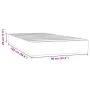 Pocket spring mattress velvet pink 90x220x20 cm by , Mattresses - Ref: Foro24-4016605, Price: 146,76 €, Discount: %