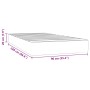 Taschenfederkernmatratze in Rosa aus Samt 90x220x20 cm von , Matratzen - Ref: Foro24-4016605, Preis: 149,28 €, Rabatt: %