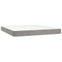 Pocket spring mattress light gray velvet 160x210x20cm by , Mattresses - Ref: Foro24-4016588, Price: 230,80 €, Discount: %