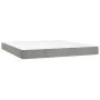 Pocket spring mattress light gray velvet 160x210x20cm by , Mattresses - Ref: Foro24-4016588, Price: 226,90 €, Discount: %