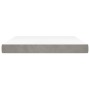 Pocket spring mattress light gray velvet 160x210x20cm by , Mattresses - Ref: Foro24-4016588, Price: 230,80 €, Discount: %