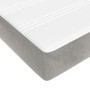 Pocket spring mattress light gray velvet 160x210x20cm by , Mattresses - Ref: Foro24-4016588, Price: 230,80 €, Discount: %