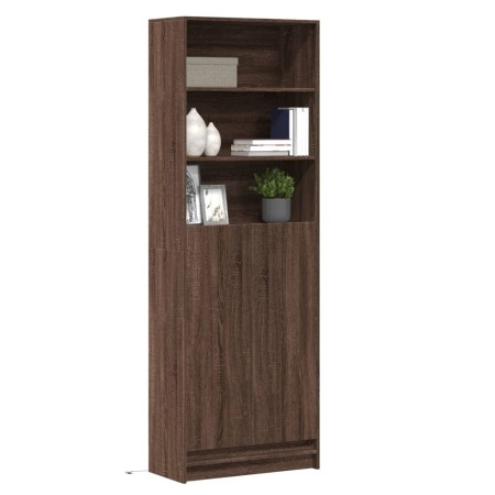 Sideboard with LED lights, engineered wood in brown oak, 69x32.5x200 cm by , Sideboards - Ref: Foro24-3307911, Price: 125,61 ...