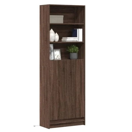 Sideboard with LED lights, engineered wood in brown oak, 69x32.5x200 cm by , Sideboards - Ref: Foro24-3307911, Price: 124,11 ...