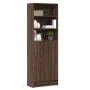 Sideboard with LED lights, engineered wood in brown oak, 69x32.5x200 cm by , Sideboards - Ref: Foro24-3307911, Price: 124,11 ...