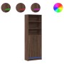 Sideboard with LED lights, engineered wood in brown oak, 69x32.5x200 cm by , Sideboards - Ref: Foro24-3307911, Price: 125,61 ...