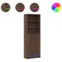 Sideboard with LED lights, engineered wood in brown oak, 69x32.5x200 cm by , Sideboards - Ref: Foro24-3307911, Price: 124,11 ...