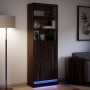 Sideboard with LED lights, engineered wood in brown oak, 69x32.5x200 cm by , Sideboards - Ref: Foro24-3307911, Price: 125,61 ...