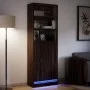 Sideboard with LED lights, engineered wood in brown oak, 69x32.5x200 cm by , Sideboards - Ref: Foro24-3307911, Price: 124,11 ...