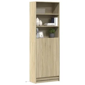 Sideboard with LED lighting, engineered wood in Sonoma oak, 69x32.5x200 cm by , Sideboards - Ref: Foro24-3307907, Price: 150,...