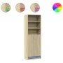 Sideboard with LED lighting, engineered wood in Sonoma oak, 69x32.5x200 cm by , Sideboards - Ref: Foro24-3307907, Price: 150,...