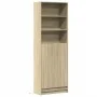 Sideboard with LED lighting, engineered wood in Sonoma oak, 69x32.5x200 cm by , Sideboards - Ref: Foro24-3307907, Price: 150,...