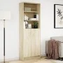 Sideboard with LED lighting, engineered wood in Sonoma oak, 69x32.5x200 cm by , Sideboards - Ref: Foro24-3307907, Price: 150,...