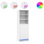Sideboard mit LED-Beleuchtung aus weißem Ingenieurholz 69x32,5x200 cm von , Sideboards - Ref: Foro24-3307905, Preis: 126,31 €...