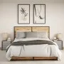 Bedside tables with LED lights 2 units engineered wood gray Sonoma by , Nightstands - Ref: Foro24-852058, Price: 88,74 €, Dis...