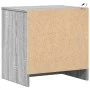 Bedside tables with LED lights 2 units engineered wood gray Sonoma by , Nightstands - Ref: Foro24-852058, Price: 88,74 €, Dis...