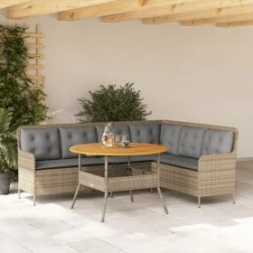 Garden sofa set 2 pieces and brown synthetic rattan cushions by , Garden sets - Ref: Foro24-3262093, Price: 506,31 €, Discoun...