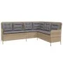 Garden sofa set 2 pieces and brown synthetic rattan cushions by , Garden sets - Ref: Foro24-3262093, Price: 506,31 €, Discoun...