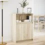 Sideboard mit LED-Beleuchtung aus Eichenholz in Sonoma-Optik, 72x34x100 cm. von , Sideboards - Ref: Foro24-852161, Preis: 76,...