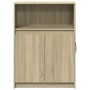Sideboard with LED lights, engineered wood in Sonoma oak, 72x34x100 cm. by , Sideboards - Ref: Foro24-852161, Price: 78,26 €,...