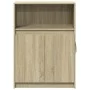 Sideboard with LED lights, engineered wood in Sonoma oak, 72x34x100 cm. by , Sideboards - Ref: Foro24-852161, Price: 76,86 €,...