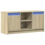 TV stand made of Sonoma oak engineered wood for LED TVs, measuring 100x34x50 cm. by , TV Furniture - Ref: Foro24-852189, Pric...