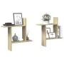 Wandregale 2 Stück aus Eichenholz in Sonoma-Optik 50x12x50 cm. von , Regale und Regale - Ref: Foro24-853256, Preis: 23,62 €, ...