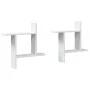 Wall shelves 2 units engineered wood white 50x15x50 cm by , Shelves and shelves - Ref: Foro24-853254, Price: 23,80 €, Discoun...
