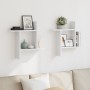 Wall shelves 2 units engineered wood white 50x15x50 cm by , Shelves and shelves - Ref: Foro24-853254, Price: 22,61 €, Discoun...