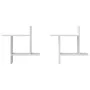 Wall shelves 2 units engineered wood white 50x15x50 cm by , Shelves and shelves - Ref: Foro24-853254, Price: 23,80 €, Discoun...