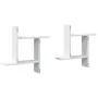 Wall shelves 2 units engineered wood white 50x15x50 cm by , Shelves and shelves - Ref: Foro24-853254, Price: 23,80 €, Discoun...
