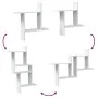 Wall shelves 2 units engineered wood white 50x15x50 cm by , Shelves and shelves - Ref: Foro24-853254, Price: 23,80 €, Discoun...