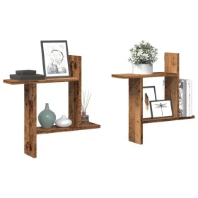Wandregale 2 Stück aus gealtertem Ingenieurholz 50x12x50cm von , Regale und Regale - Ref: Foro24-853261, Preis: 25,80 €, Raba...