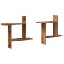 Wall shelves 2 units aged engineered wood 50x12x50cm by , Shelves and shelves - Ref: Foro24-853261, Price: 26,26 €, Discount: %