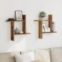 Wandregale 2 Stück aus gealtertem Ingenieurholz 50x12x50cm von , Regale und Regale - Ref: Foro24-853261, Preis: 25,80 €, Raba...