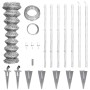 Valla metálica con estacas postes acero galvanizado 15x0,8 m de vidaXL, Paneles de vallas - Ref: Foro24-141502, Precio: 171,4...