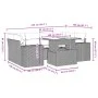 Garden sofa set 7 pieces with light gray PE rattan cushions by , Garden sets - Ref: Foro24-3269022, Price: 568,49 €, Discount: %