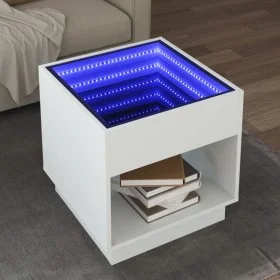 Coffee table with Infinity LED white 50x50x50 cm by , Coffee table - Ref: Foro24-847651, Price: 84,77 €, Discount: %