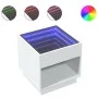 Coffee table with Infinity LED white 50x50x50 cm by , Coffee table - Ref: Foro24-847651, Price: 84,77 €, Discount: %