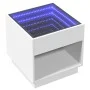 Coffee table with Infinity LED white 50x50x50 cm by , Coffee table - Ref: Foro24-847651, Price: 84,77 €, Discount: %