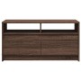 LED light coffee table made of brown oak engineered wood by , Coffee table - Ref: Foro24-851997, Price: 102,75 €, Discount: %