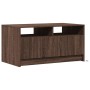 LED light coffee table made of brown oak engineered wood by , Coffee table - Ref: Foro24-851997, Price: 102,75 €, Discount: %