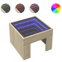 Coffee table with Infinity LED Sonoma oak 40x40x30 cm by , Coffee table - Ref: Foro24-847597, Price: 57,20 €, Discount: %
