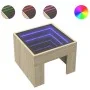 Coffee table with Infinity LED Sonoma oak 40x40x30 cm by , Coffee table - Ref: Foro24-847597, Price: 56,41 €, Discount: %