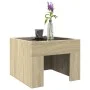 Coffee table with Infinity LED Sonoma oak 40x40x30 cm by , Coffee table - Ref: Foro24-847597, Price: 56,41 €, Discount: %