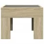 Coffee table with Infinity LED Sonoma oak 40x40x30 cm by , Coffee table - Ref: Foro24-847597, Price: 56,41 €, Discount: %