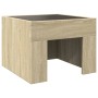 Coffee table with Infinity LED Sonoma oak 40x40x30 cm by , Coffee table - Ref: Foro24-847597, Price: 57,20 €, Discount: %
