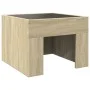 Coffee table with Infinity LED Sonoma oak 40x40x30 cm by , Coffee table - Ref: Foro24-847597, Price: 56,41 €, Discount: %