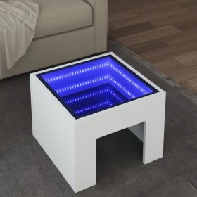 Mittelhochglanz-LED-Couchtisch Infinity weiß 40x40x30 cm von , Couchtisch - Ref: Foro24-847595, Preis: 63,03 €, Rabatt: %